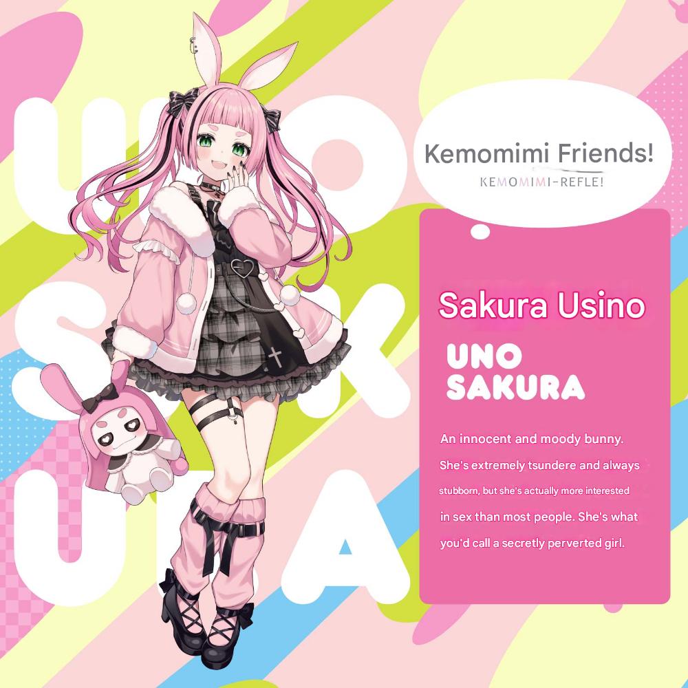 Hatopla - Kemo Hole Soft Kemomimi Refle! Usano Sakura
