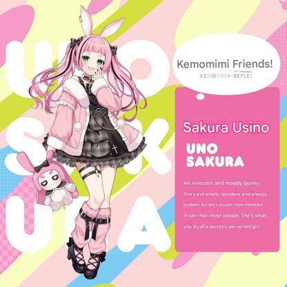 Hatopla - Kemo Hole Soft Kemomimi Refle! Usano Sakura